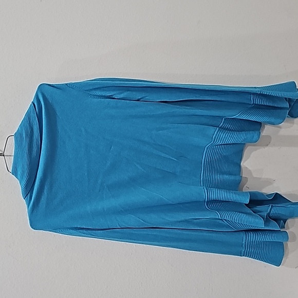 Lilly Pulitzer  Open Cardigan Sweater Turquoise Size L Cashmere blend - Picture 5 of 8